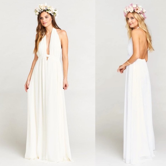 Show Me Your MuMu Dresses & Skirts - NWT Show Me Your Mumu Luna Halter Maxi Dress Large